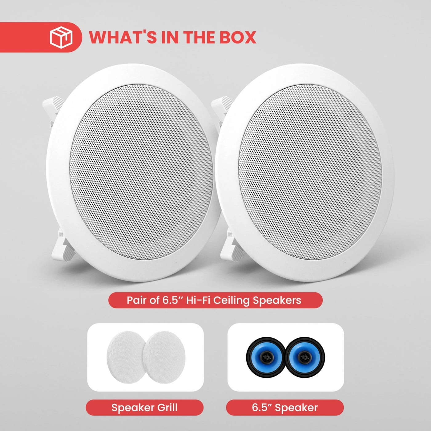 InWall InCeiling Speakers - 125W