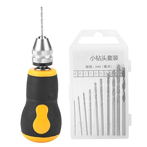 Hand Drill Bits - Carbon Steel + Rubber 10 pcs 0.8-3.0mm