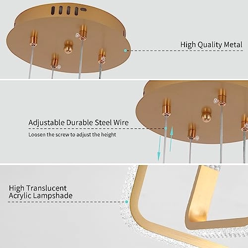 Dimmable LED Chandelier - 3000K-6000K