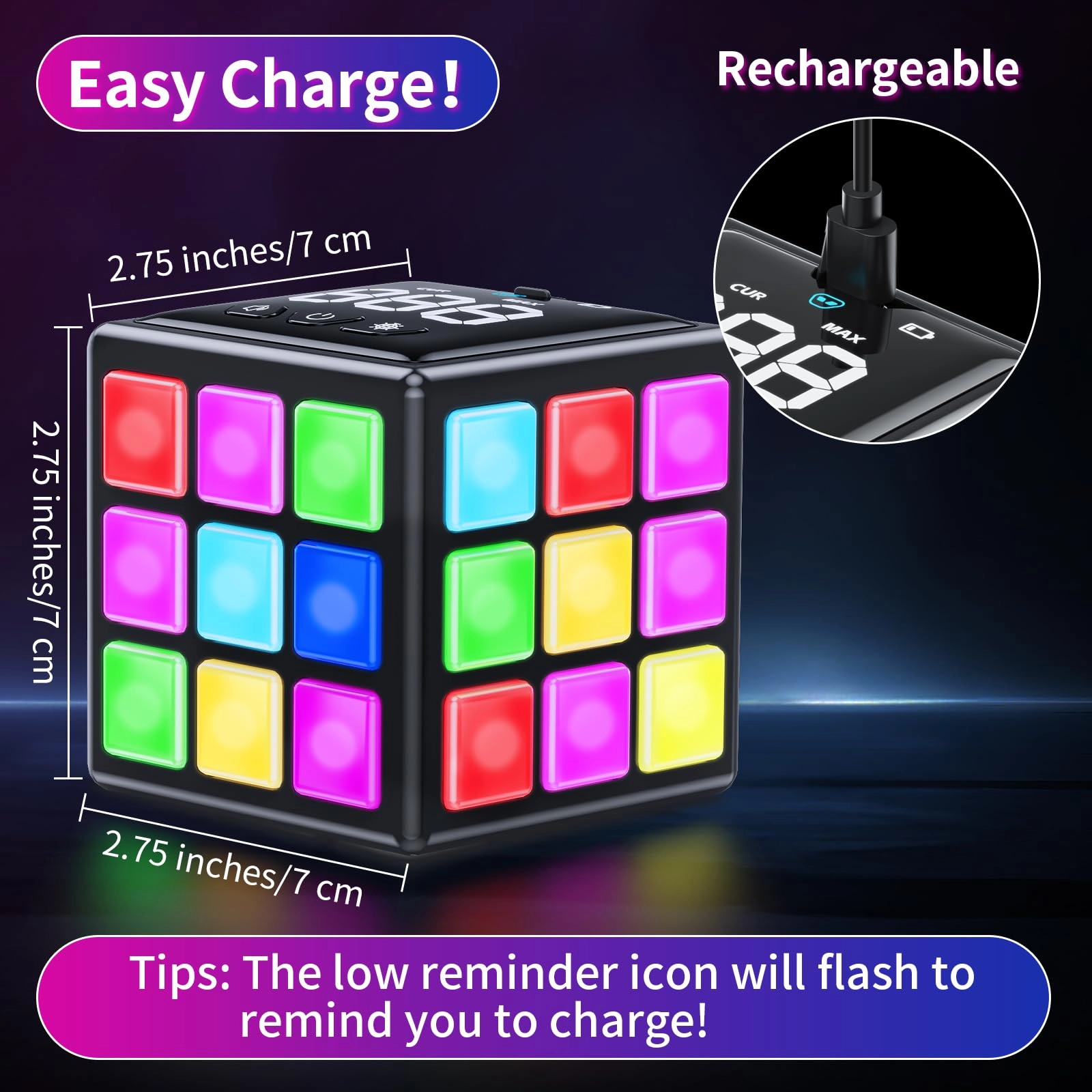 Puzzle Cube - 15-in-1 Score Screen Black