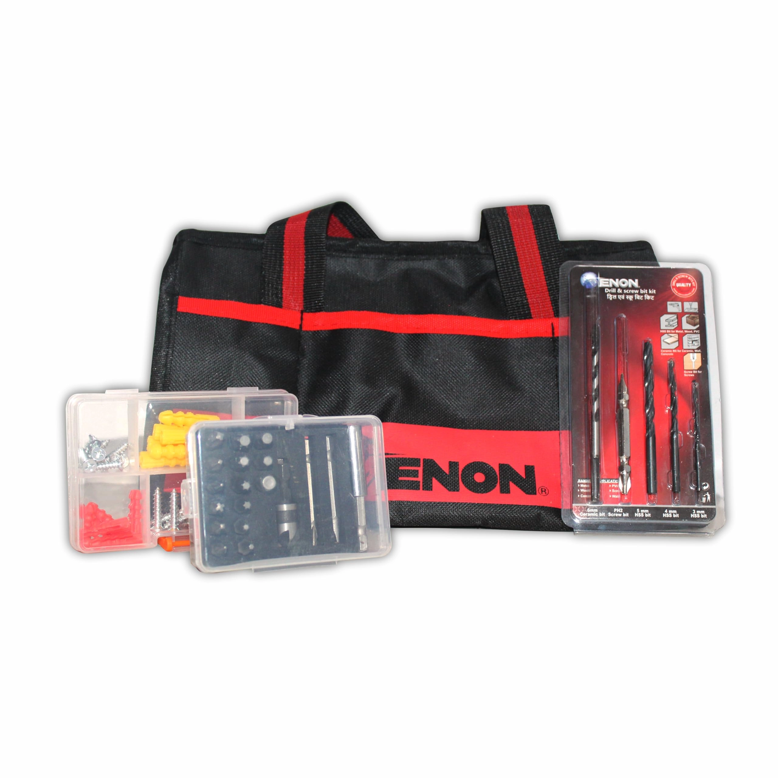 Rotary Overseas LLP Cordless Drill Kit Set - 5 Amps red