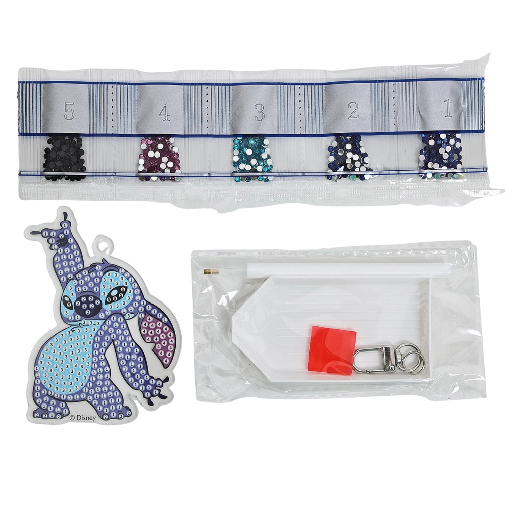 Diamond Painting Keychain Kit - Lilo & Stitch