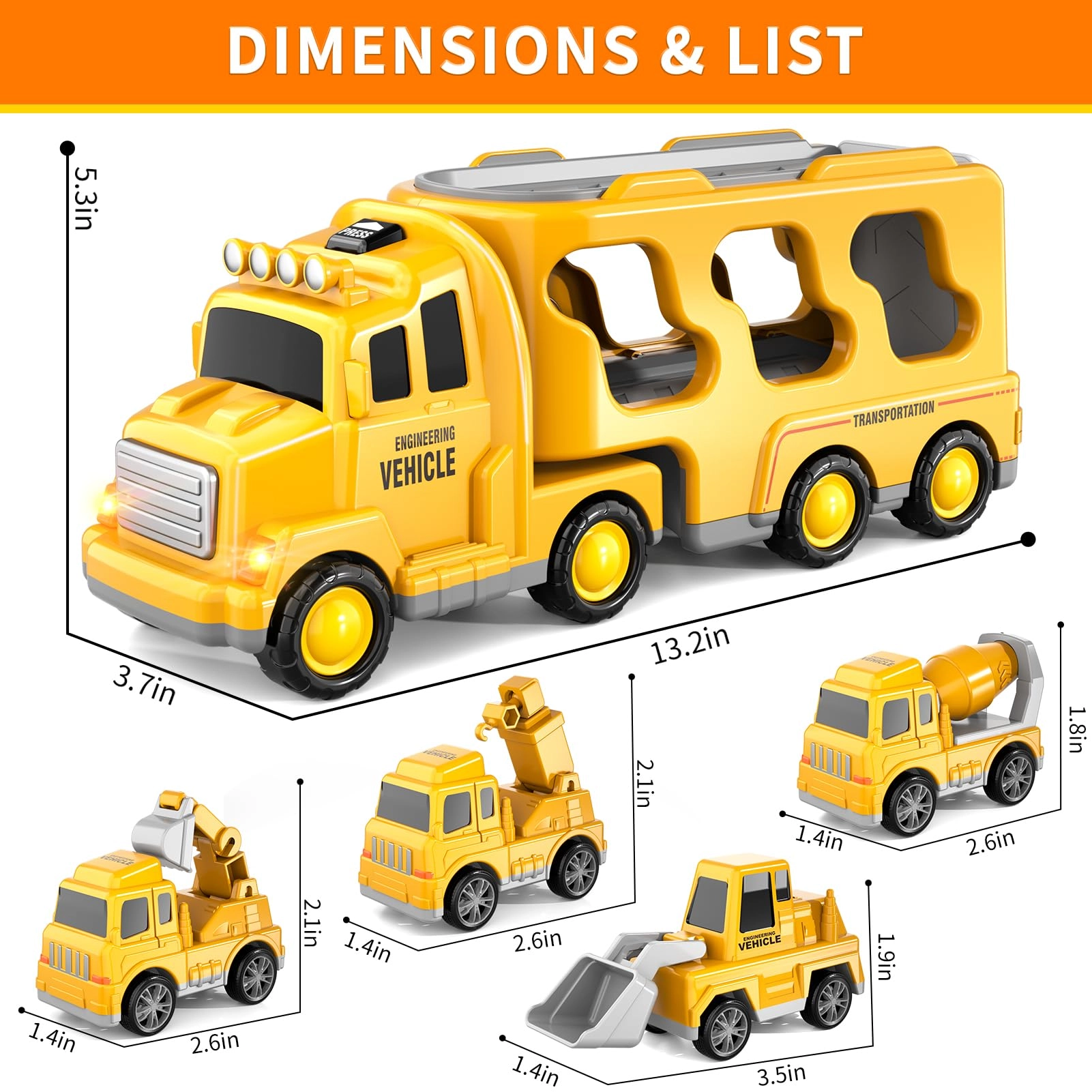 5 in 1 Construction Vehicles (SX) - Construction