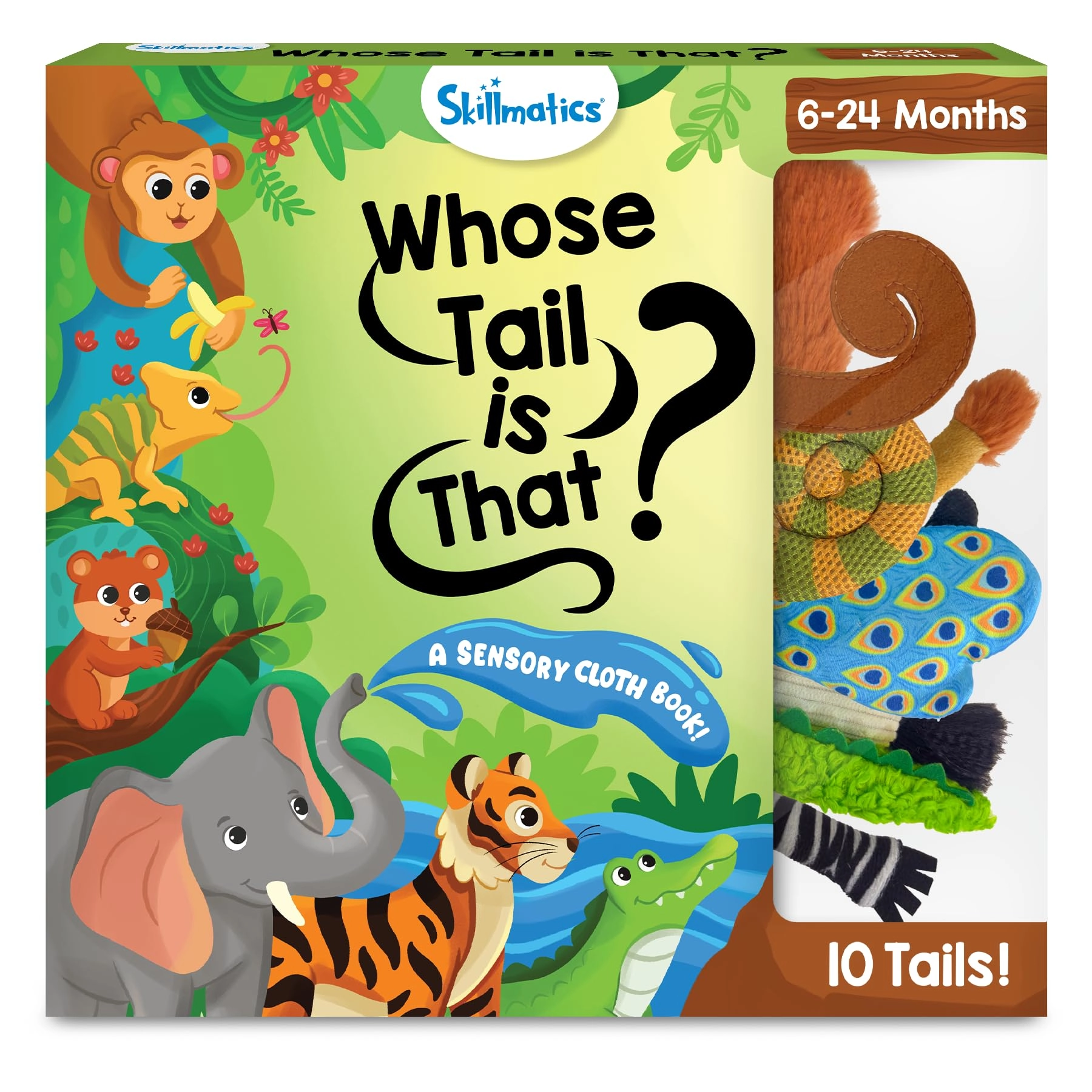 Skillmatics Sensory Cloth Book - Monkey - 6 months to 24 months