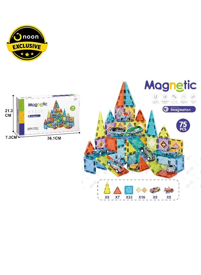 Magni Mates Magnetic DIY Blocks Set - 75 pcs