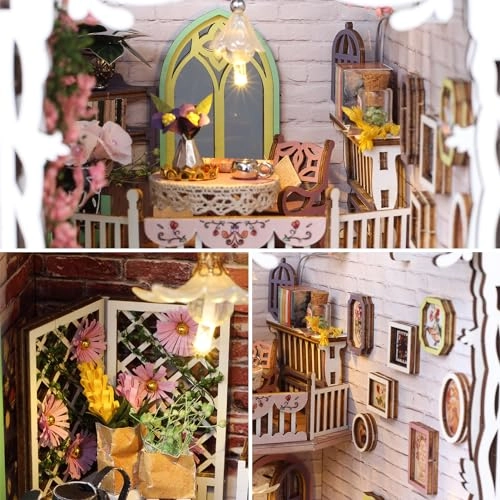 DIY Book Nook Kit - FLOWER HOUSE BOOKNOOK 1/32