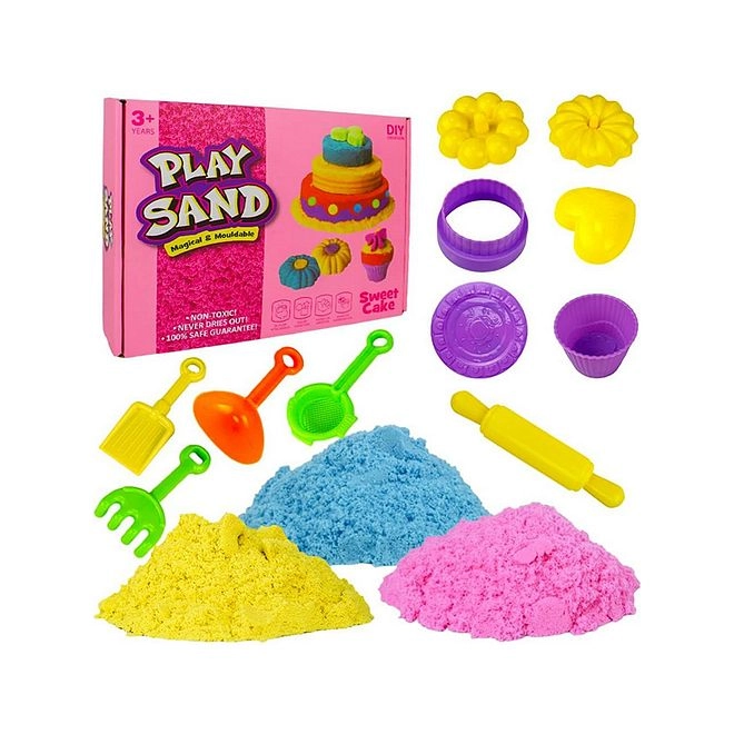 Magical Play Sand - Never Dries 14 Pieces Kit