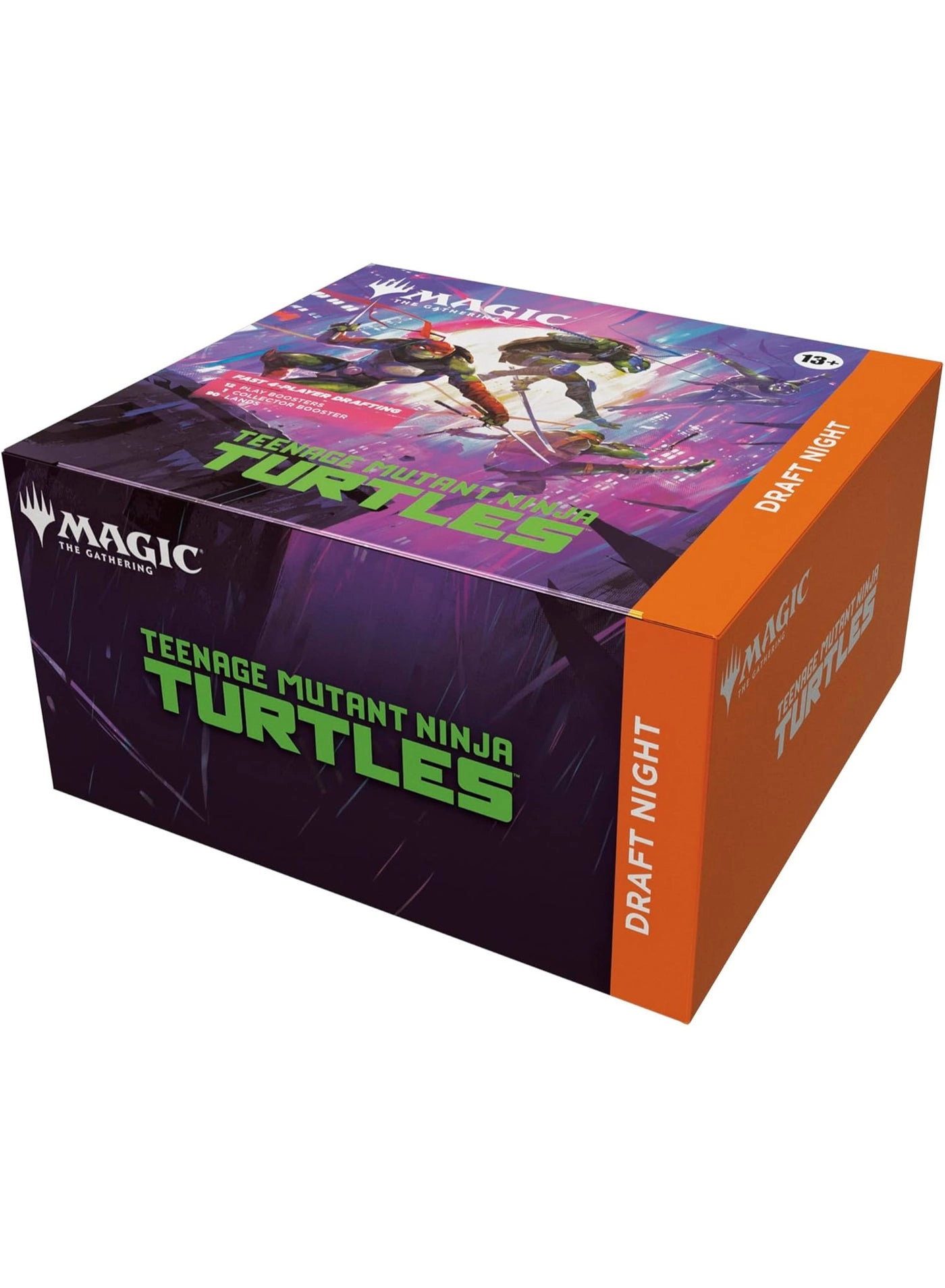 Magic: the Gathering Teenage Mutant Ninja Turtles Draft Night Box - 12 Play Boosters 1 Collector Booster 90 Basic Lands