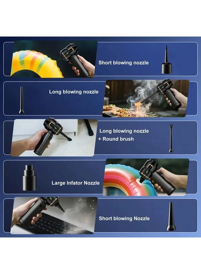 4-in-1 Wireless Handheld Vacuum Cleaner - 2000mAh