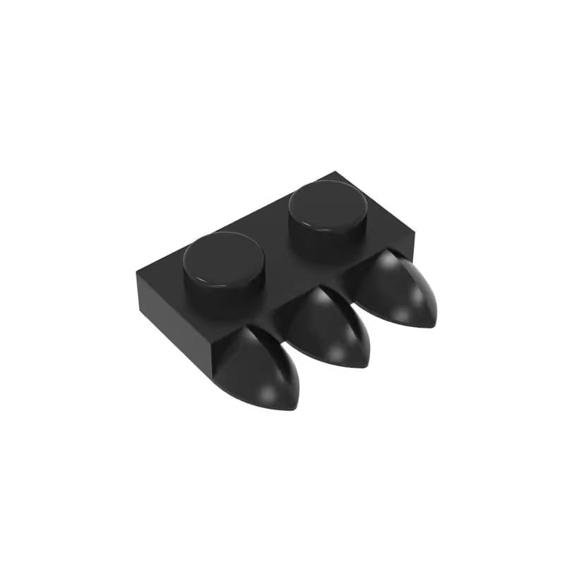 BrickBuddy Plate Special 1 x 2 with Three Teeth (Tri-Tooth) - 15208 6094141 6046907