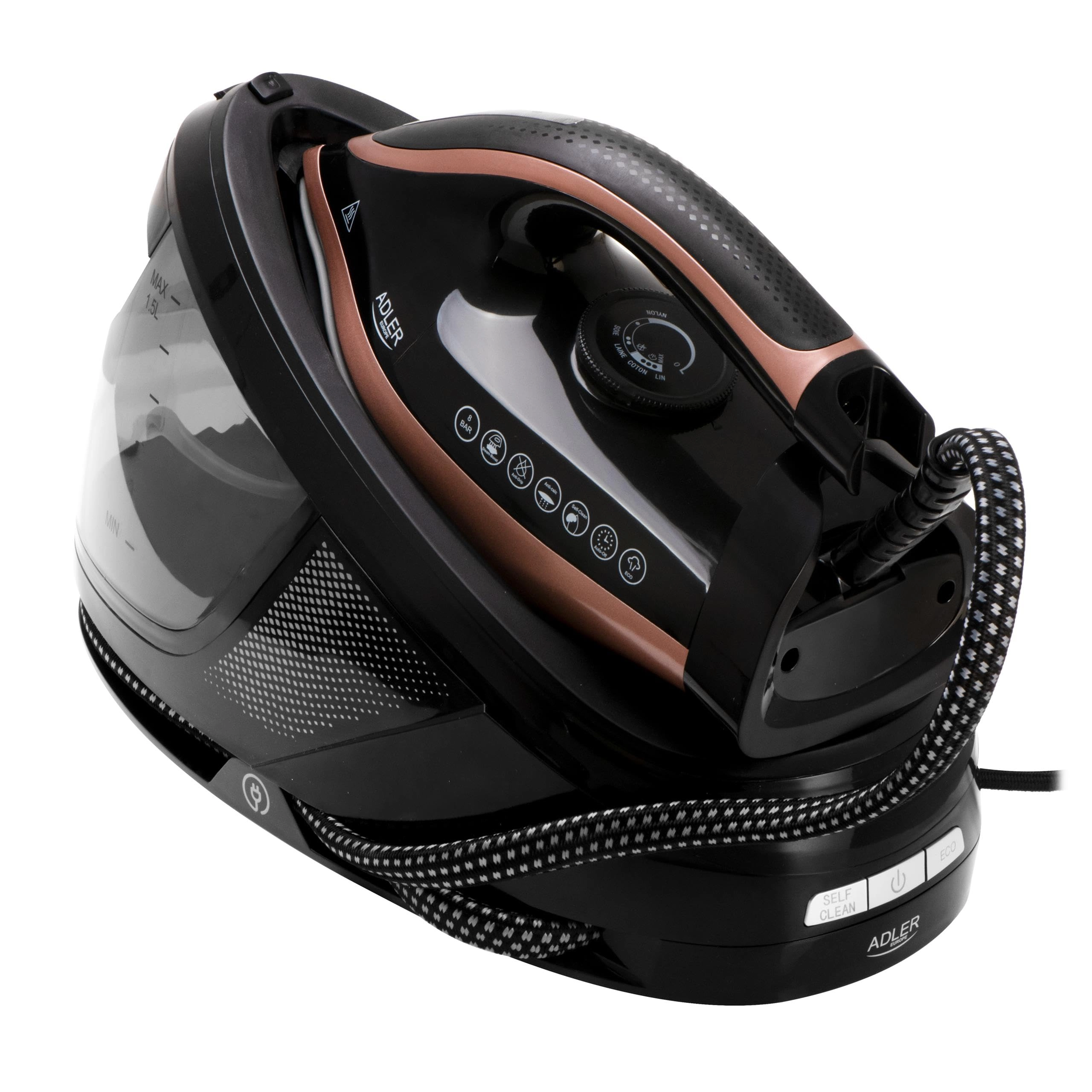 Adlereurope AD 5047 - Textile iron 3100W Black