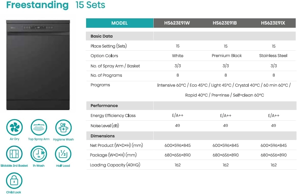 HS623E91B Freestanding