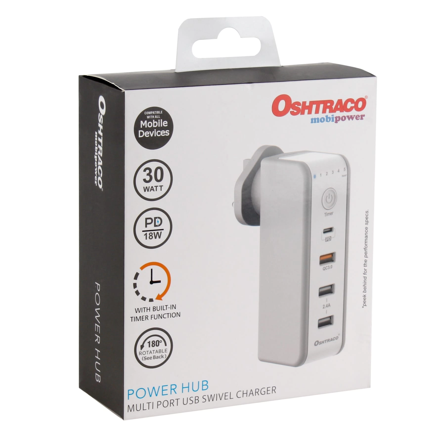USB Hub - 18W 4 USB Charging Slots