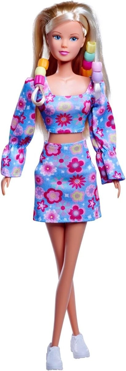 Steffi Love Flower Hair Doll Set - 29cm Girl Pink Ages 3+