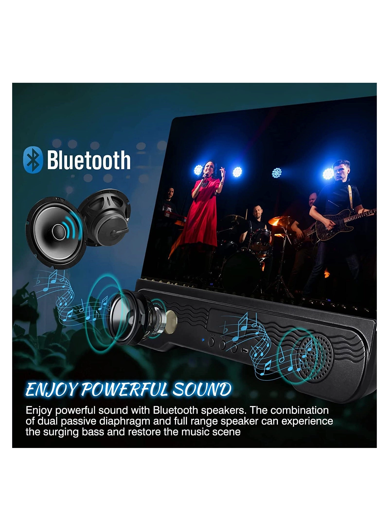 Phone Screen Magnifier - 14 Inch Bluetooth Speaker