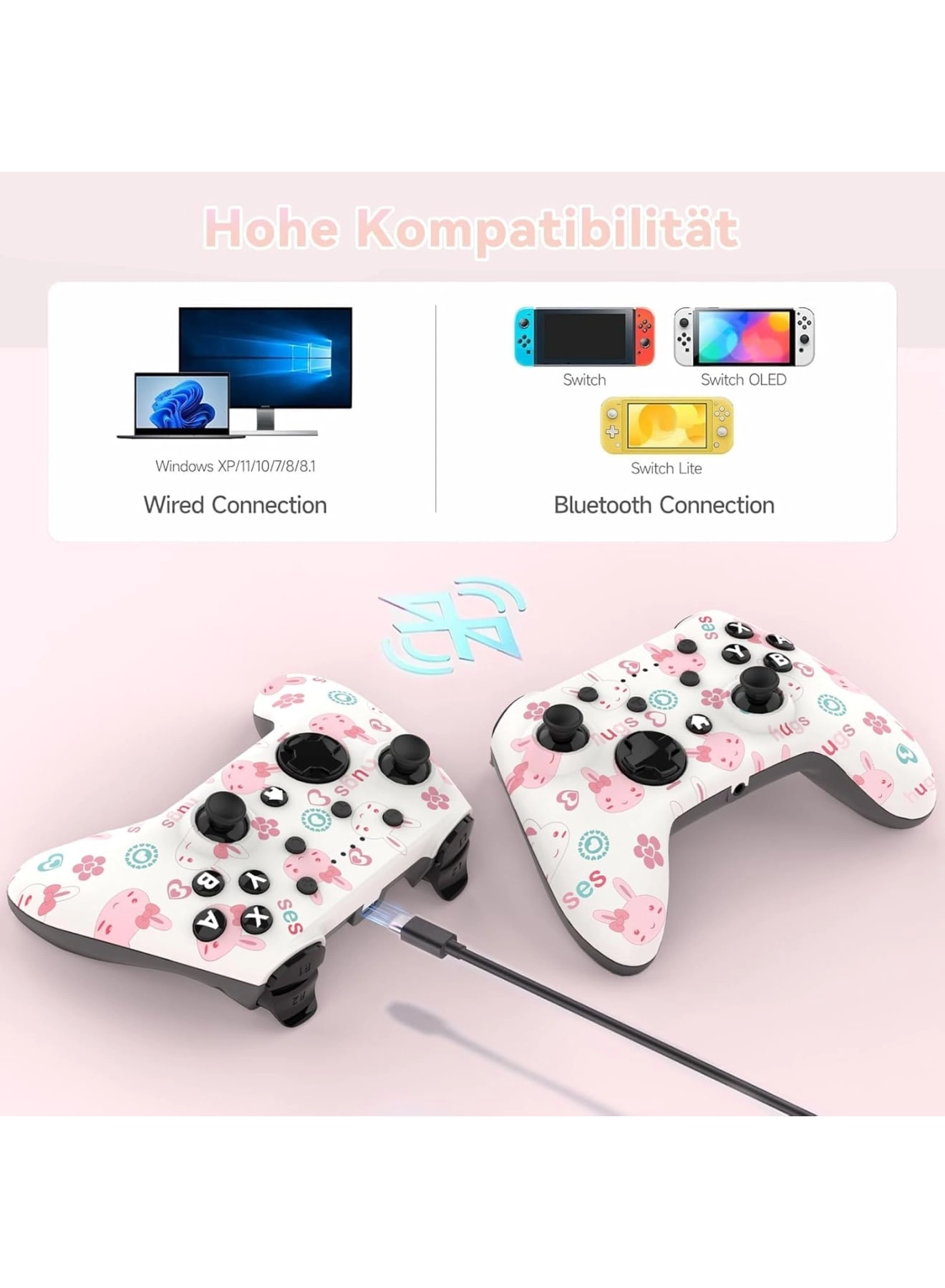 Switch Pro Controller - Switch/Switch Lite/Switch OLED Windows PC PS3 Android/iOS