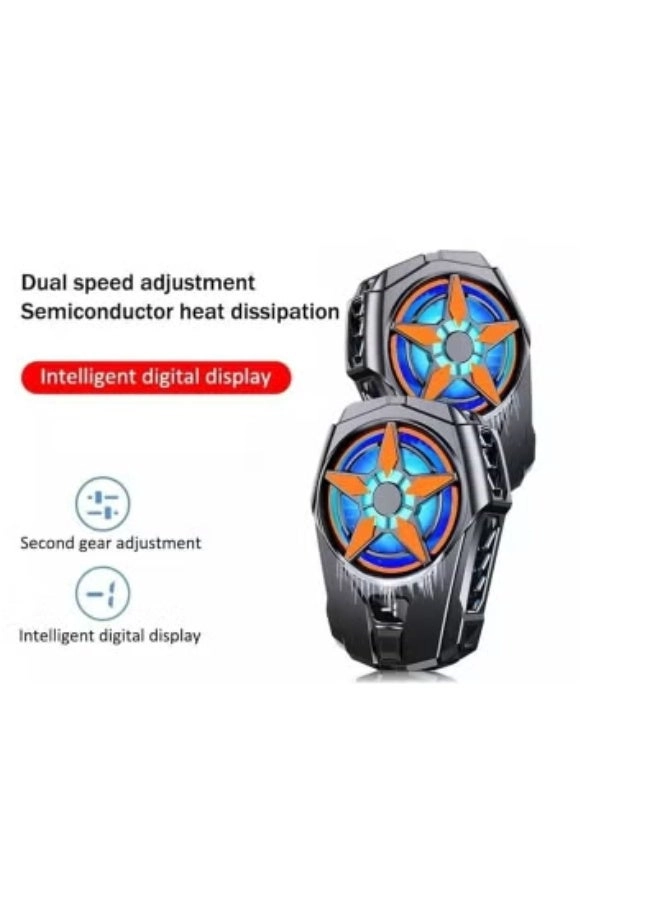 SL-09 Mobile Phone Radiator - Digital Temperature Display USB-Powered Adjustable Speed