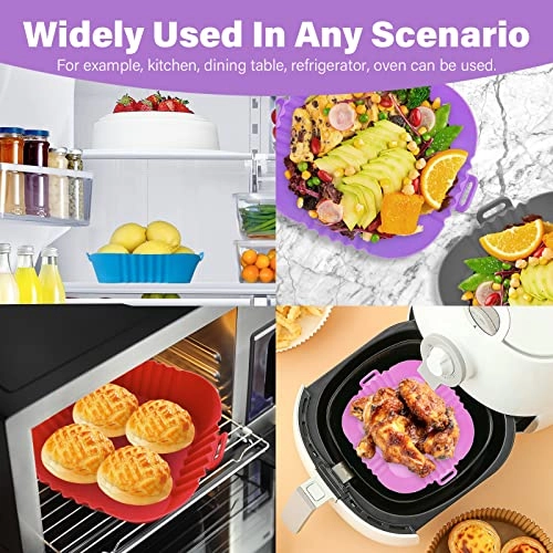 Square Air Fryer Silicone Liners - Food grade silicone 2 piece(s)