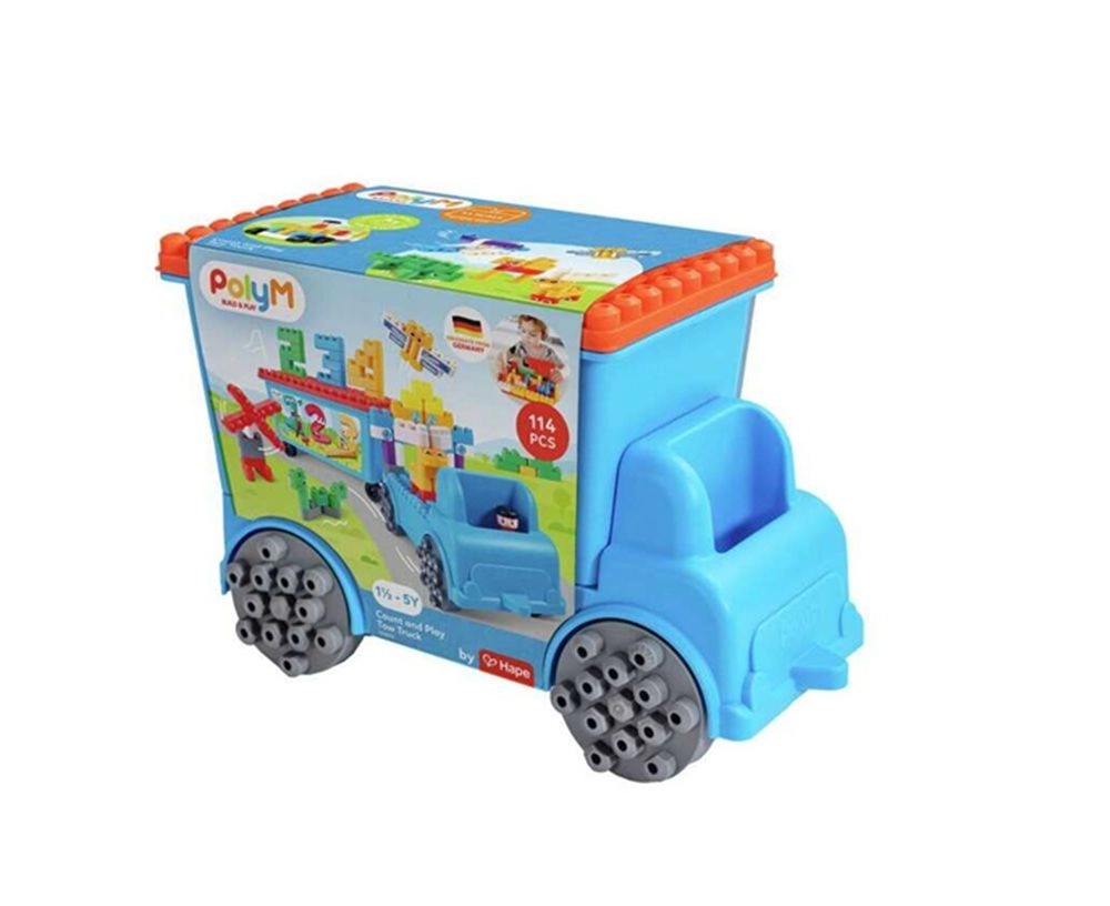 Poly M Count And Play Tow Truck - 114-piece