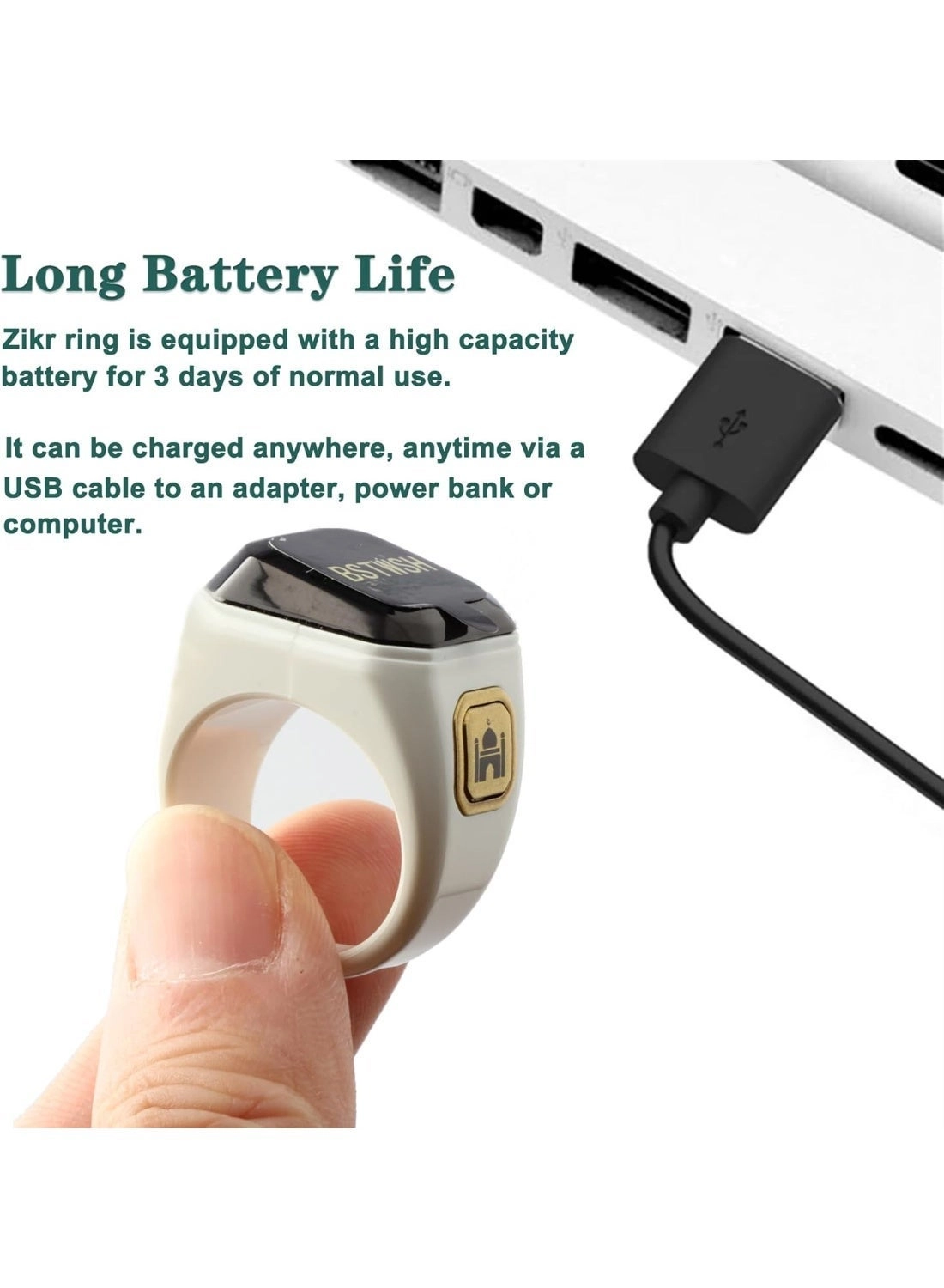 Tasbih Zikr Smart Ring