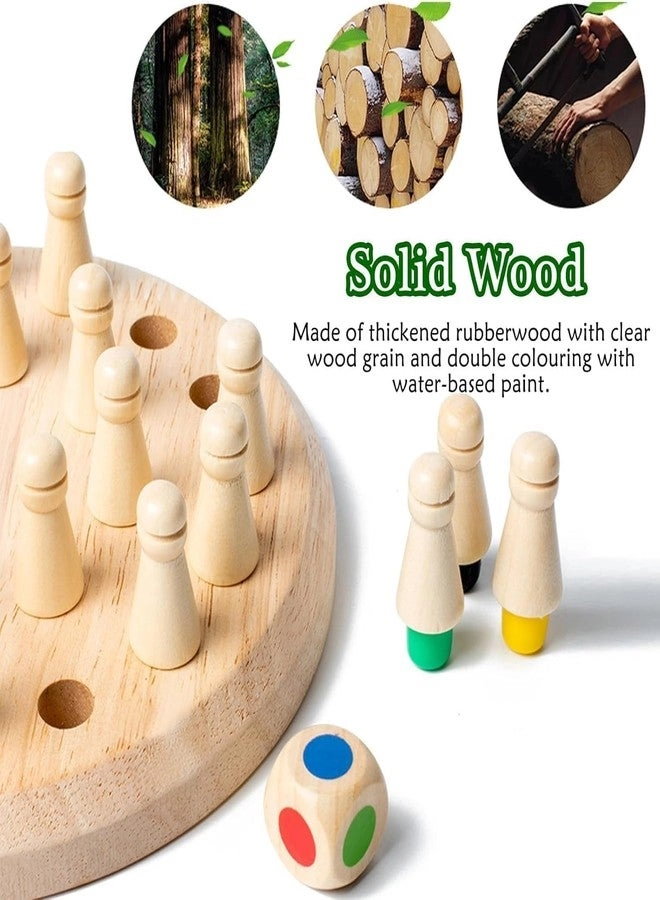 Wooden Colour Memory Game - 3+