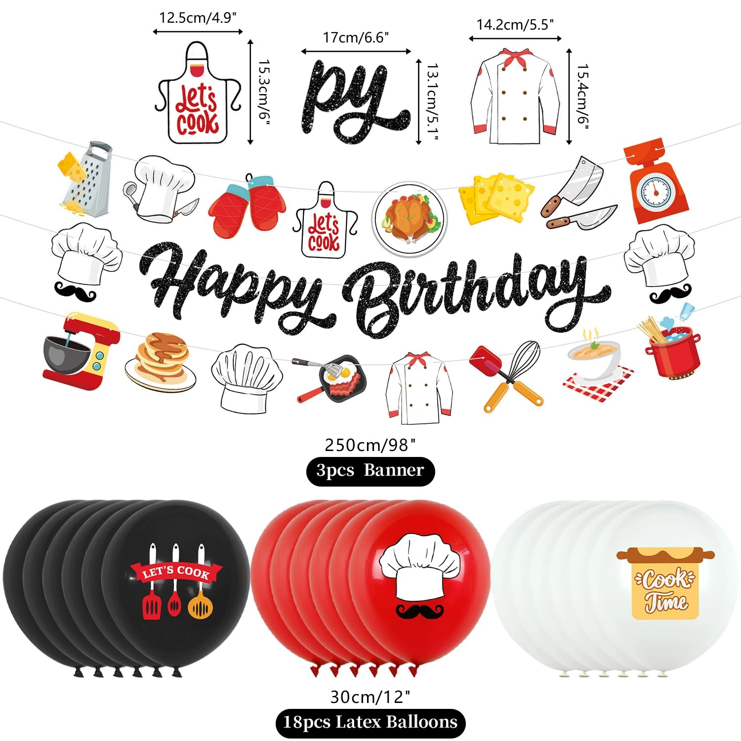 Chef Party Decorations - 20.0 Count Birthday