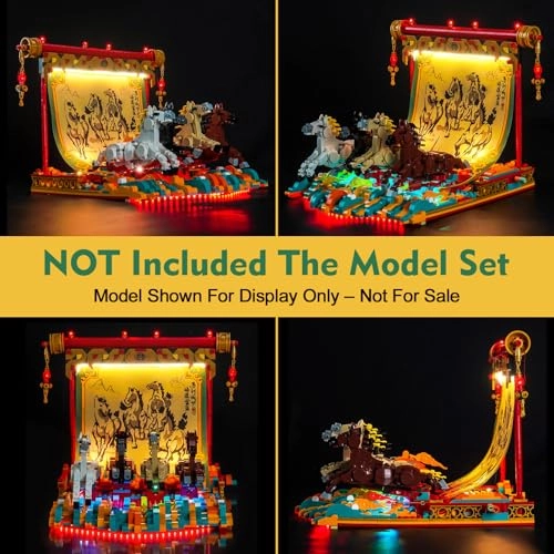 Light Kit - Compatible with LEGO 80119 Galloping Horse Canvas RC Version