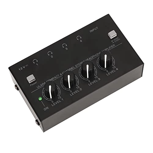 4 Channel Headphone Amplifier - Stereo Independent volume
