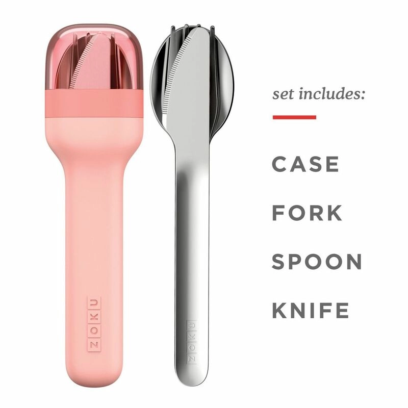 Pocket Utensil Set - Charcoal 4 piece