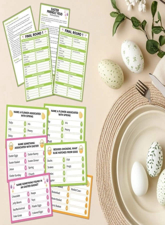 Easter Friendly Feud Game - 1 Pack 4 × 6 inches