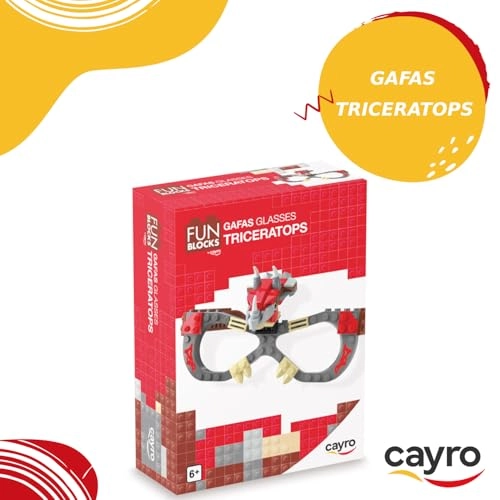 Triceratops Fun Blocks Glasses - 3 years+