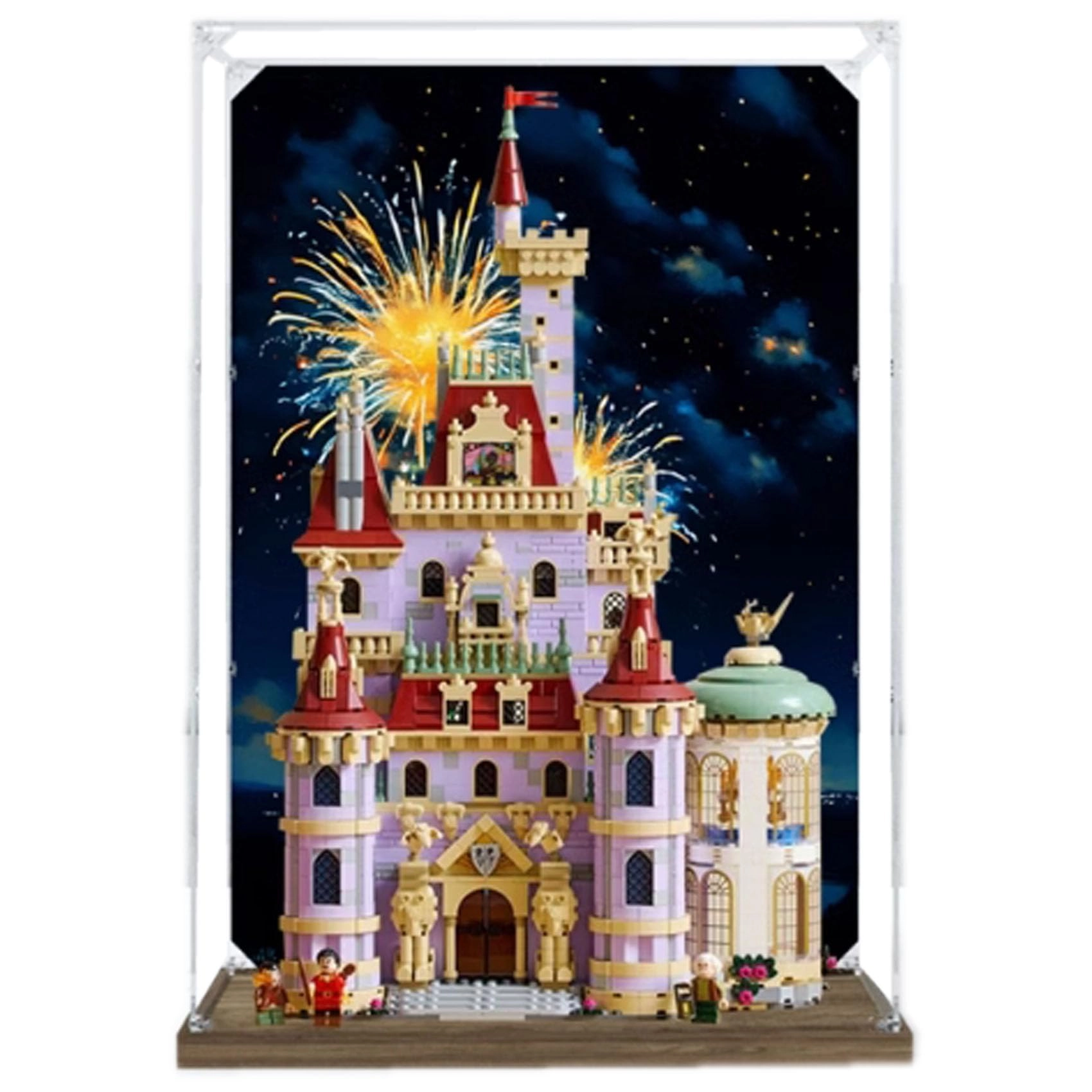 OOHNVJKI Acrylic Display Box for LEGO 43263 Castle - 3mm