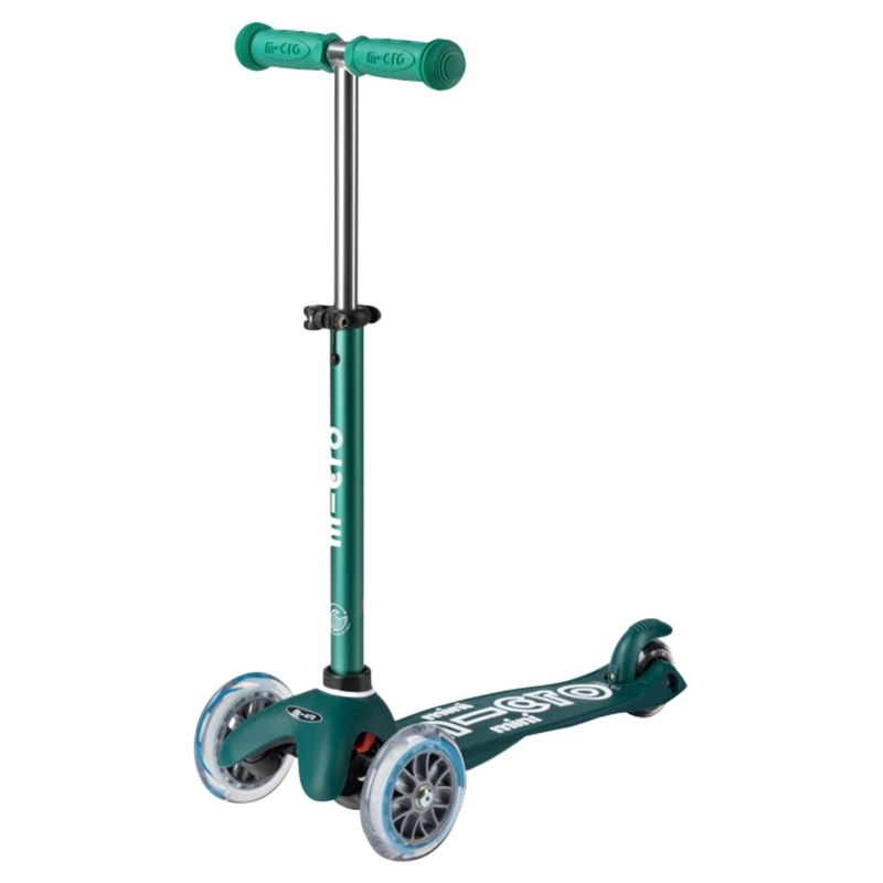 Mini 3 in 1 Deluxe Eco 3-Wheel Kick Scooter – 120mm LED + Seat