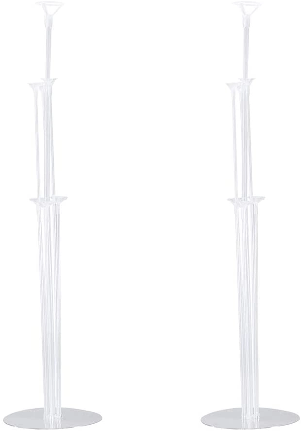 Party Time Trading LLC Table Balloon Stand Kit - 16pcs Birthday Anniversary Wedding Party Bridal Baby Shower