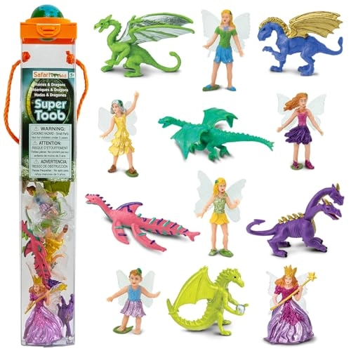 Safari Ltd Fairies and Dragons Super Toob - 3 yr(s) 12 piece(s)
