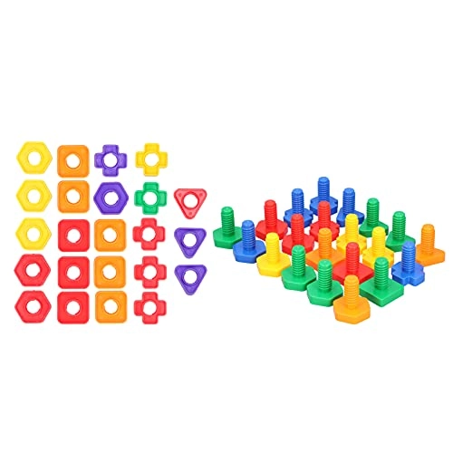 3D Bright Color Building Blocks - Plastic DIY