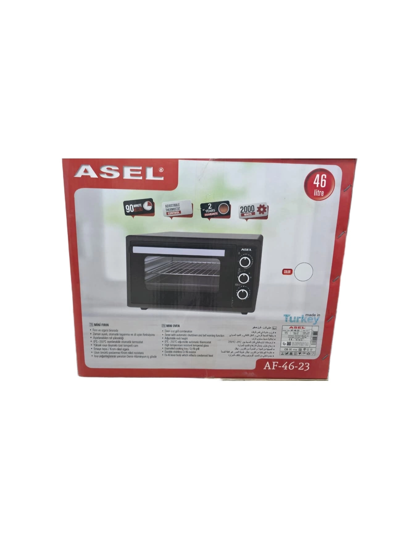 AF-46-23 - Mini Oven Double Glass Door