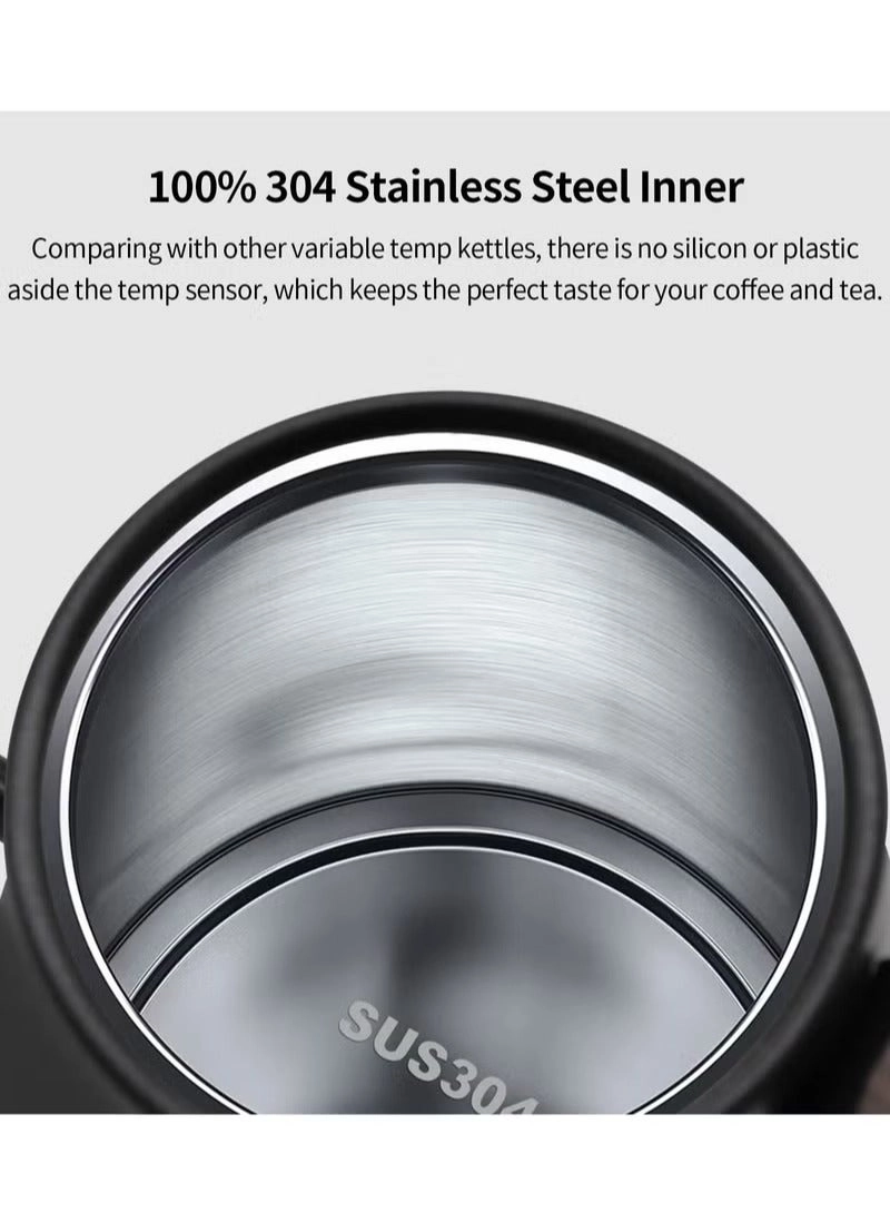 Gooseneck Electric Kettle 1L Black