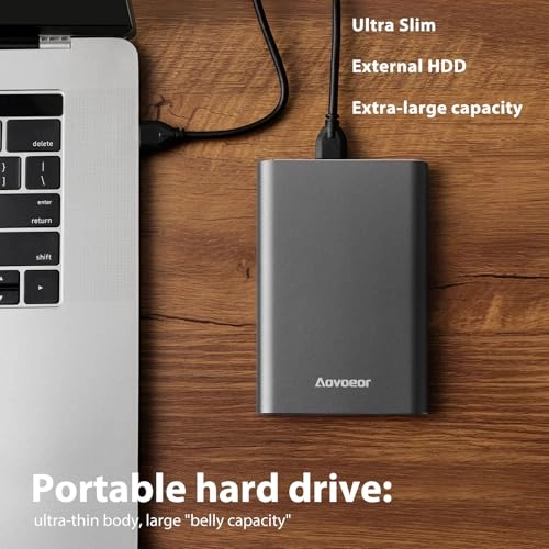 Portable External Hard Drive - 5400 RPM 1TB 2.5-inch HDD