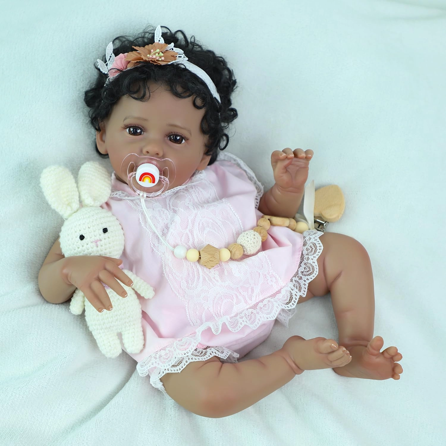 Reborn Baby Doll - 20-Inch Vinyl African American Ages 3+