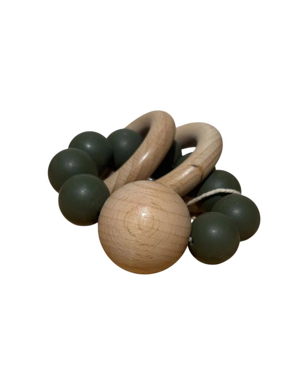 Teething Rattle - Eco Wood Silicone