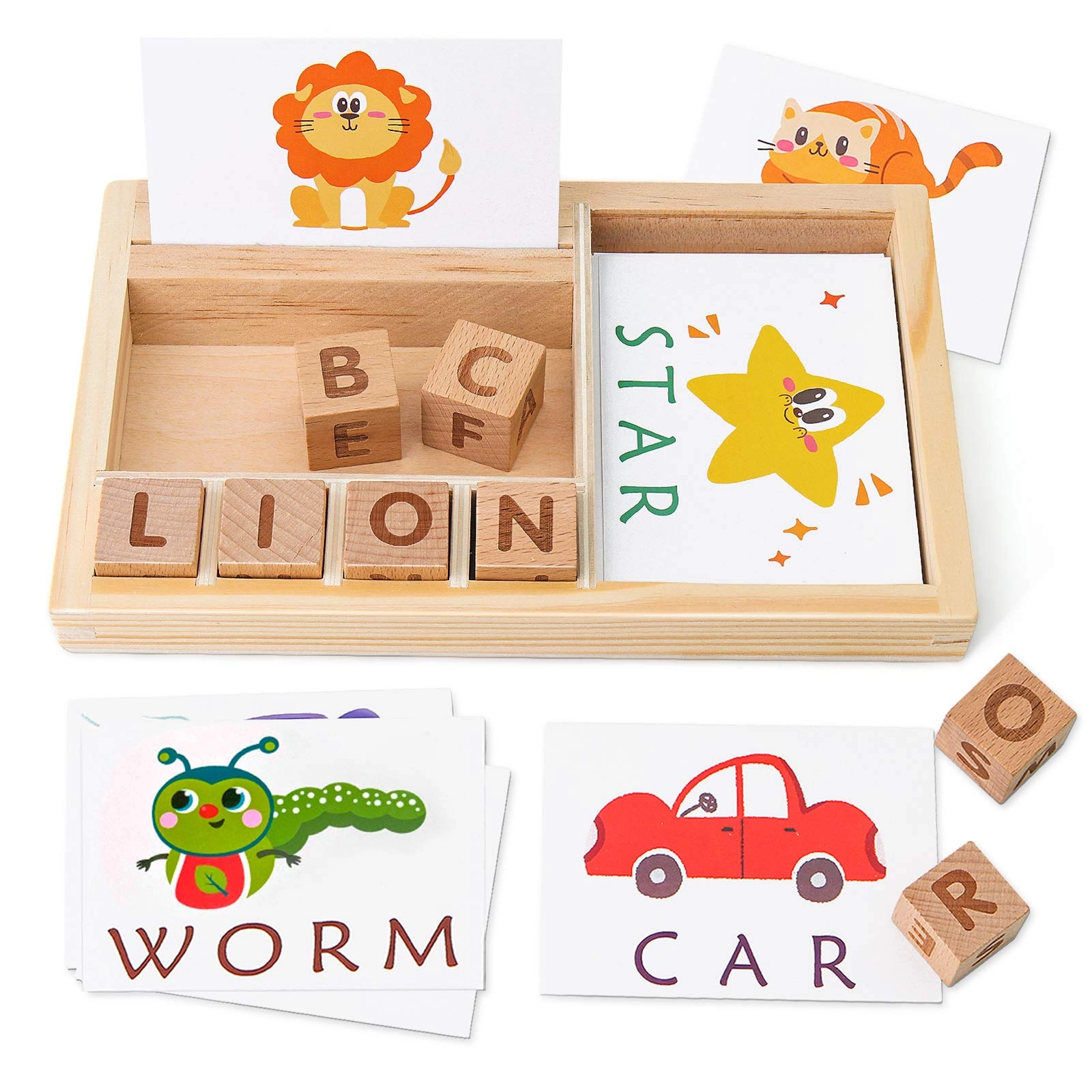 Coogam Spelling Games - 3 4 5 Years Old 68 pieces