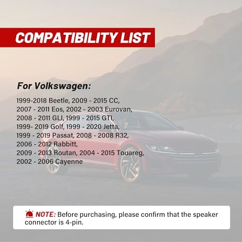 Door Speaker Wiring Harness Adapter - 4 PCS