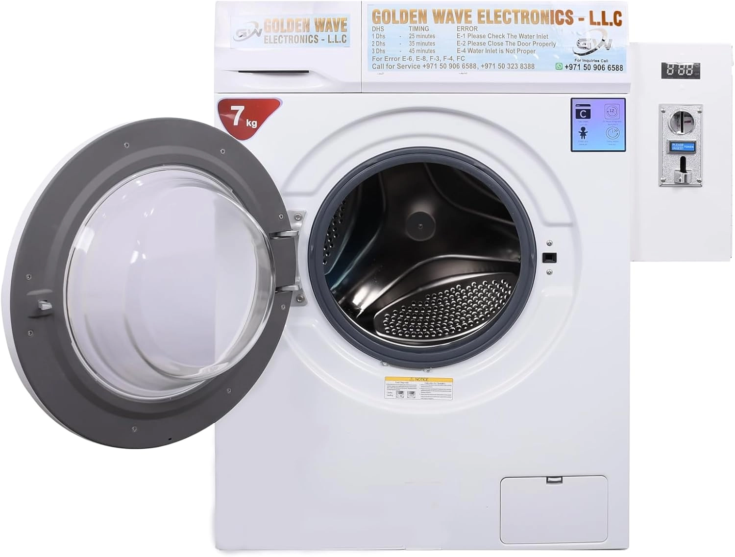 Coin operated washing machine