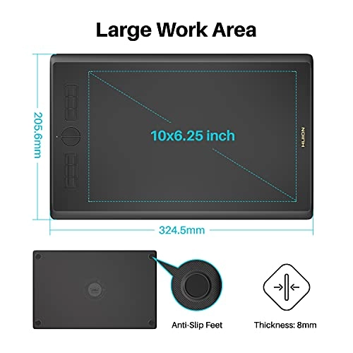 H610X - 10x6.25 inches 8192 Levels