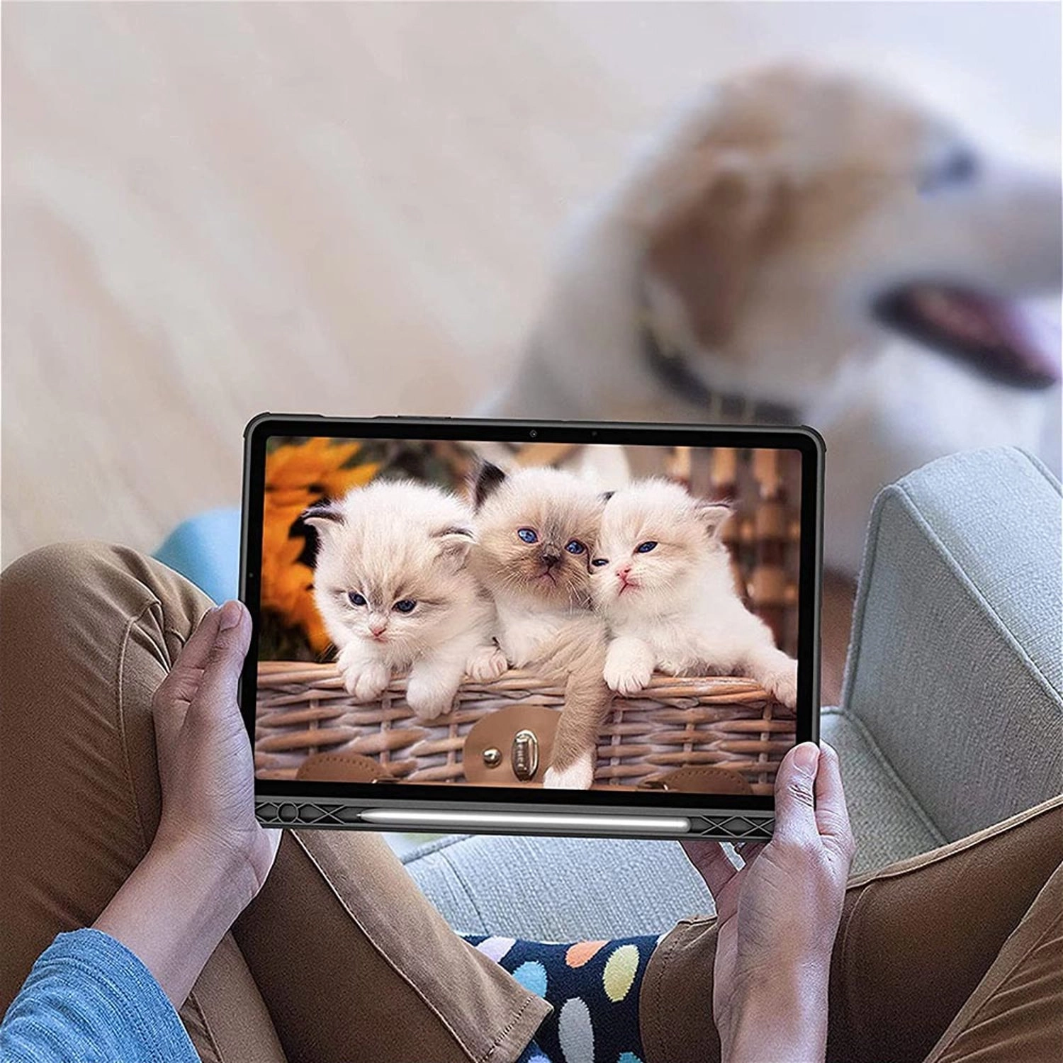 Magnetic Case with Screen Protector for Galaxy Tab S8 11-inch