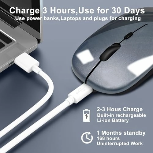 Rechargeable Wireless Mouse - Bluetooth