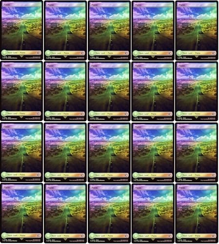 Magic The Gathering Final Fantasy FOIL Full Art Plains #296 - 20pcs