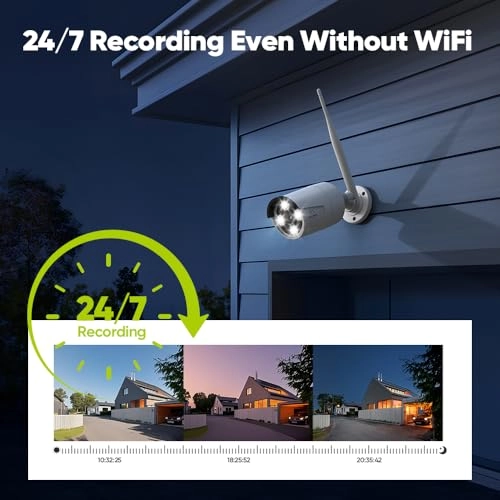 Wireless NVR - 5MP 10CH + Wireless Outdoor Surveillance Camera - 3MP 4 + Hard Drive - 1TB