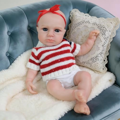 Loulou Awake Reborn Baby Doll - 12 inch Full body silicone Ages 3+